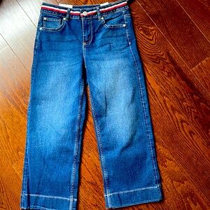 Tommy Hilfiger girls cropped wide leg jeans